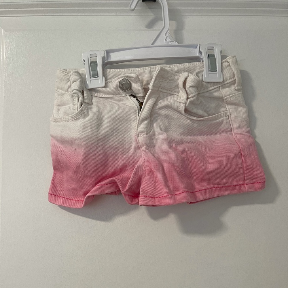 Gymboree White and Pink Ombré shorts